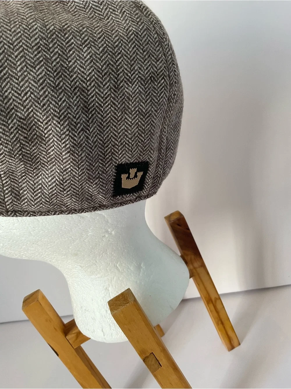 Goorin Bros Brown-Gray Herringbone Newsboy Flat Cap